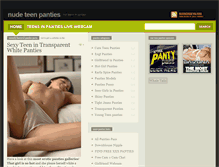 Tablet Screenshot of nudeteenpanties.com